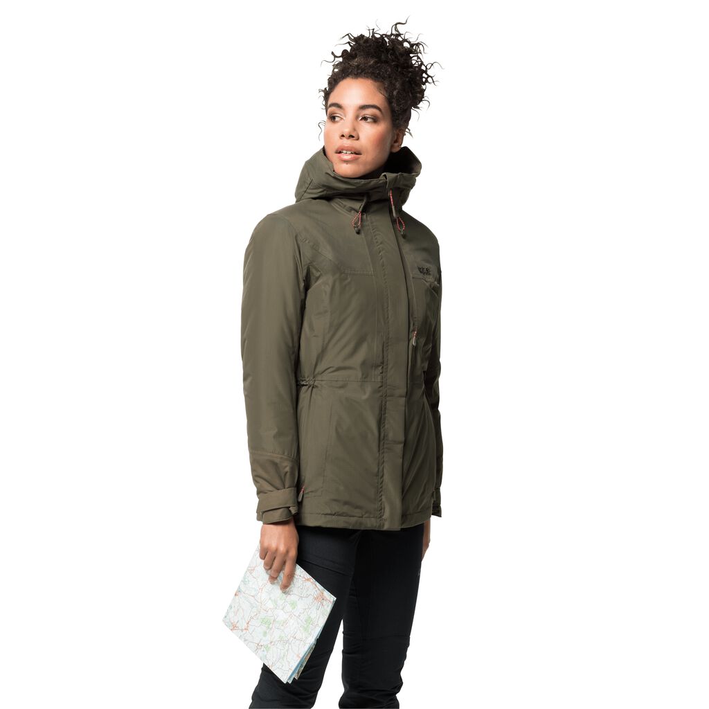 Jack Wolfskin BRECON RANGE INSULATED Vestes Femme Gris - EUODVTL-03